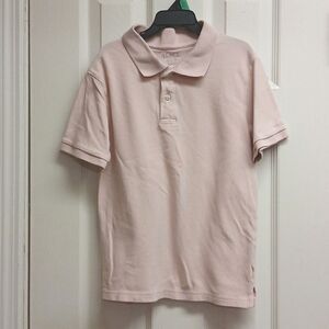 🩷PLACE Boys Pink Polo Dress Shirt Size 7/8